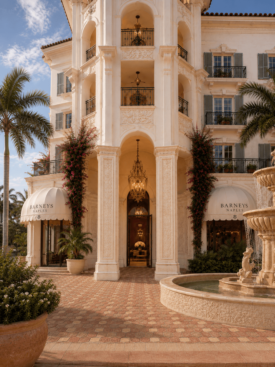 Conceptual rendering: the entrance by day